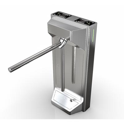 China SUS304 Housing Material Two-Arm Turnstile Pedestrian Security Gate System with Alarm Function for sale