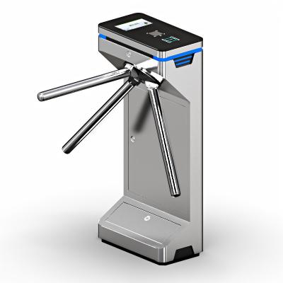 China Vertical Tripod Turnstile Gate With Card Reader , Automatic Gate Barrier Turnstile Door for sale