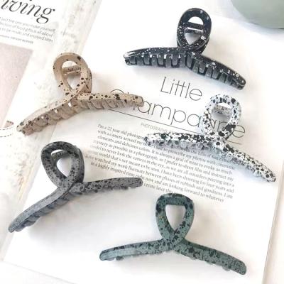 China New Fashion Hair Decoration Ladies Hair Accessories Marble Acrylic Hair Claw Clips for sale