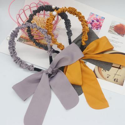 China New Arrival Fashionable Girls Women Wavy Cloth Face Headbands Hair Circle Ladies Hair Accessories for sale