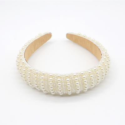 China Fashionable baroque crystal wide edge is a hot seller sponge hair circle, face non - slip hair accessory headband. for sale