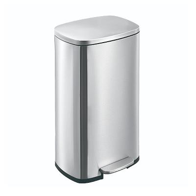 China Sustainable Metal Pedal Stainless Steel Trash Can / Waste Bin / Trash Can for sale