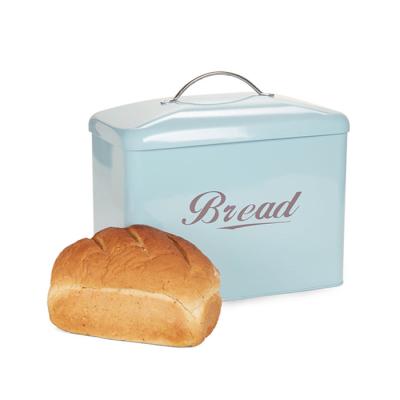 China Vintage Style Novelty Custom Bread Storage Bin in Powder Blue for sale