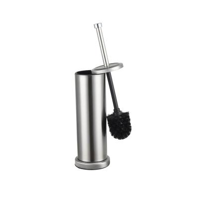 China Modern Black Toilet Brush Stainless Steel Bathroom Silicon Free With Holder Dailyart Dia10.8*42cm Durable Injection Type 500pcs for sale