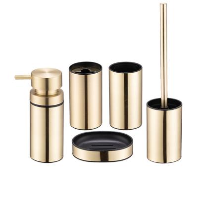 China Sustainable PP And Metal Fashion Design Bathroom Accessories Set for sale