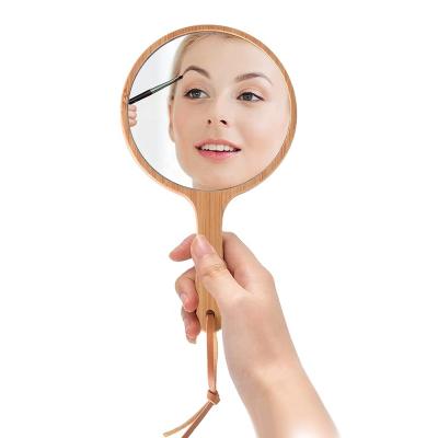 China Dailyart Maker Premium Quality Popular Traditional Durable Using Bamboo Hand Held Mirror for sale