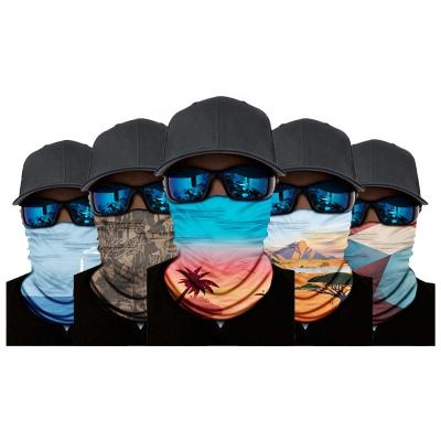 China Promotional Polyester Logo Tube Headwear Scarf Bandanas Custom Made Seamless Multifunctional Amazon European and American style for sale