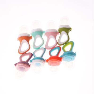 China BPA Free Fresh Food Container with Nipple Baby Fruit Feeder Teether Baby Feeding Set for sale