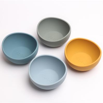 China Best-selling Baby Food Grade Unbreakable Silicone Eco-friendly Special Design Baby Silicone Eating Bowl for sale