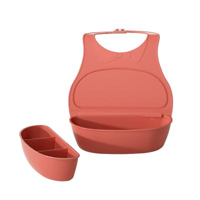 China 2021 Wholesale Eco Friendly Food Grade Waterproof Antibacterial Silicone Baby Bib And Snacks Cup High Quality for sale