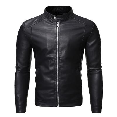 China Hot Selling Windproof Autumn Winter High Quality Fashion Evening Wear Coat Leather Jacket For Men for sale