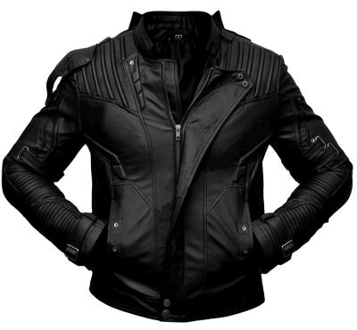 China Waterproof Mens Leather Jacket For Biker Distressed Genuine Lambskin Quality Mens Jacket for sale