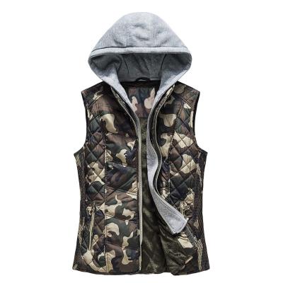 China Breathable Custom Padded Thick Camouflage Mens Customized Reversible Camouflage Vest for sale