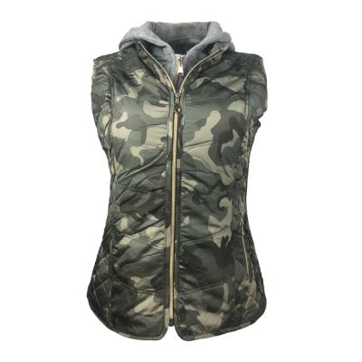 China High Quality Custom Made Ladies Camouflage Jacket Breathable Hot Selling High Quality Vest With Hooded for sale