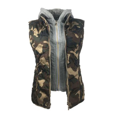 China New Design Selling High Quality Warm Breathable Woman Winter Outdoor Windproof Vest With Hooded for sale