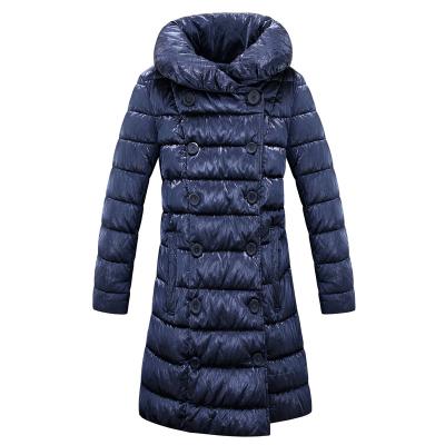 China QUICK DRY Fashion Winter Classic Women's Plus Size Style Over The Knee Stripper Jacket Coat for sale