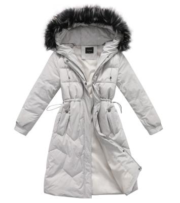 China Winter Windproof Women's Down Jacket QUICK DRY Loosen Women Long Down Coat Duck Down Jacket Jacket White for sale