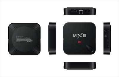 中国 Amlogic S802 MXIII MX3 完全な HD 人間の特徴をもつ TV 箱 1080P のクォードの中心 XBMC 人間の特徴をもつ TV 媒体箱 販売のため