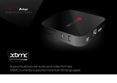 中国 アンドロイド 4.4 のクォードの中心人間の特徴をもつ TV 箱の xbmc 完全な HD スマートなテレビの上箱 WIFI 販売のため