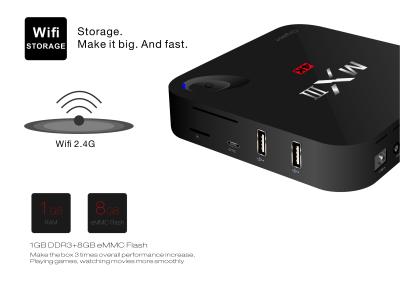 China Multi Audio format 4K Android TV Box Support 32GB SD Card UHD 4K × 2K USB2.0 HDMI for sale