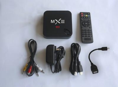 China MXIII Blitz Amlogic S802 Fernsehkasten-Viererkabel-Kern Android 4,4 intelligenter Fernsehkasten-1G DDR3 8G zu verkaufen