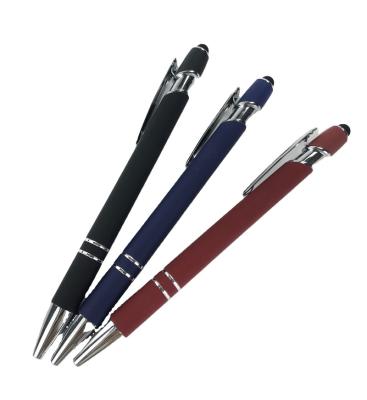 China Fluent Writing Custom Logo Stylus Function 1.0MM Metal Clip Fluent Writing Tip Pen For Bulk for sale