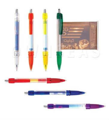 China Promotional Pen Custom Logo Slogan Black Blue Fill Banner Plastic Ball Pen For Bulk for sale