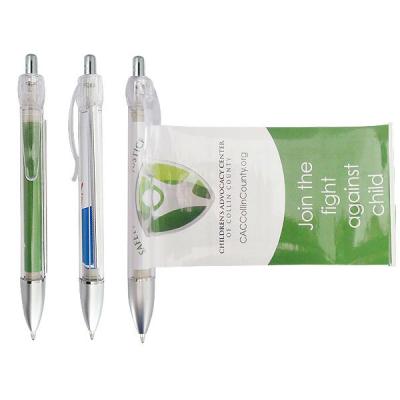 China Pen Wholesale Pull Out Paper Banner Promotional Ballpoint Pen With Customized Logo for sale