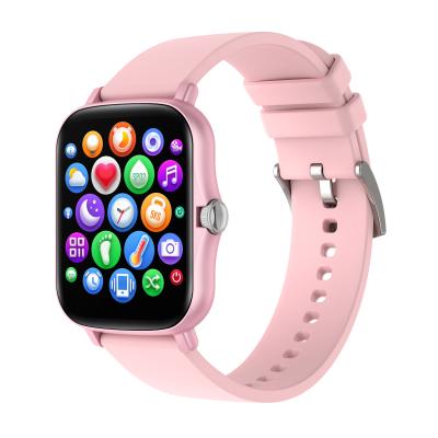 China Multi Smart Watch Women Oxygen Heart Rate Blood Pressure Smartwatch Touch Screen OEM Language Smart Watches Pink for sale