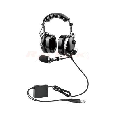 China Headband Aviation ANR Headset Noise Canceling Pilot Headset With 6.3mm and 5.2mm Aviation Plug for sale