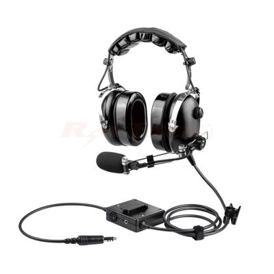 China Aviation ANR Headset Helicopter Pilot Noise Canceling Headset Aviation ANR Headset Helicopter Pilot Noise Canceling Headset With Metal BO OM and MIC for sale