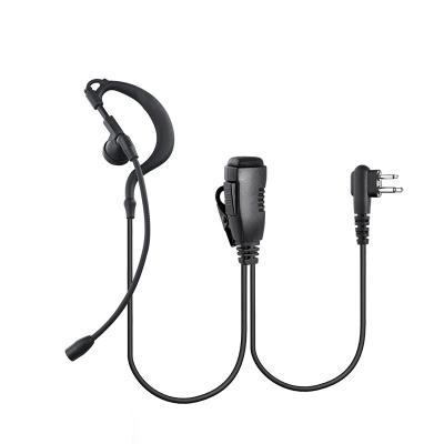 China Ear Hook G-Shape 1 Wire Walkie Talkie Headset PTTs Two Way Radio Integrated Headset With Noise Canceling Boom MIC for sale