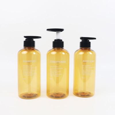 China Premium Modern Hair Cosmetics Set For Shampoo Body Plastic Bottle With Lotion Pump for sale