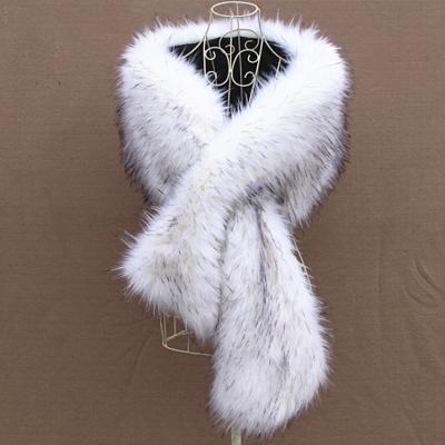 China Custom Elegant Luxury Winter Color Faux Fur Shawl Cape for sale