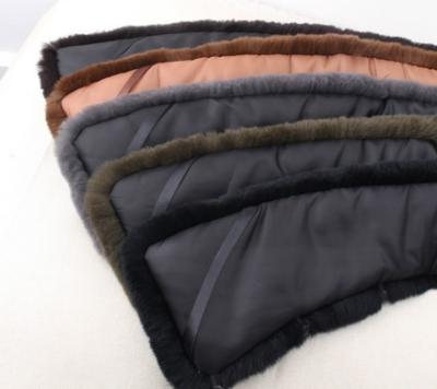 China Cheap Winter Fashion Prices Detachable Spring And Rabbit Fur Collar And Cuffs for sale