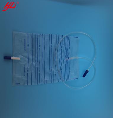 China Medical Disposable PVC Type Urine PVC T-valve Bag for sale