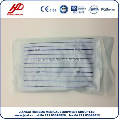 China Medical Grade PVC Disposable Urine Bag 2000ml 1000ml 500ml 100ml for sale