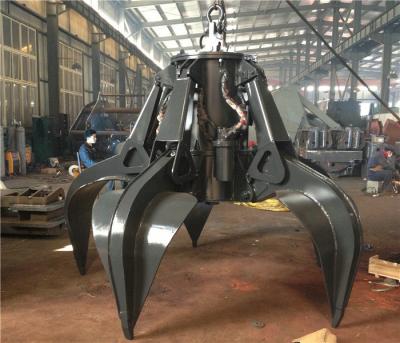 China Multi Petal Electro Hydraulic Orange Peel Scrap Grabs / Orange Peel Grapples for sale