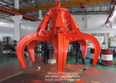 China 10T Electro Hydraulic Orange Peel Crane Grabs For Steel Scrap High Efficiency for sale