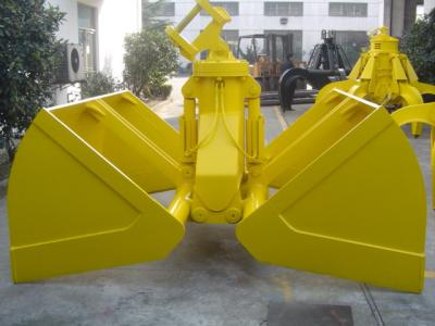 China Digger / Excavator 1.0m³  Clamshell Grab Bucket for Loading Dry Bulk Cargo for sale