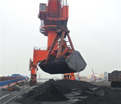 China 25t Mechanical Four Ropes Clamshell Grab Bucket  for Loading Coal and Bulk Cargo for sale