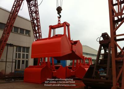 China Clamshell Motor Electro Hydraulic Grabs For Ship Deck Crane to Discharge Bulk Cargo for sale