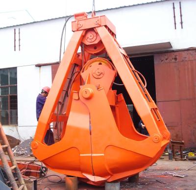 China Mechanical Type Underwater Dredging Grab Bucket with CE , Large Capacity 28 Ton for sale