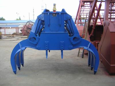 China Industrial Electro-Hydraulic Rectangle Grab for Single Hook Crane and Scrap for sale