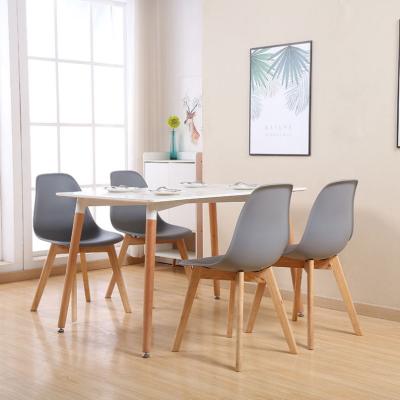 China White High Quality Restaurant Table Tulip/gery Dining Chair And Chairs Table Wooden Legs White Soft Restaurant Table Desk Set for sale