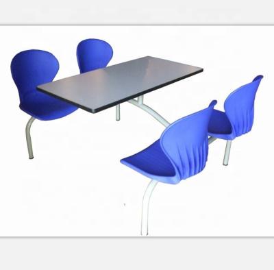 China Fast food fixed table room table set modern/simple modern durable restaurant and chair school lunch furniture Santang 1101 for sale