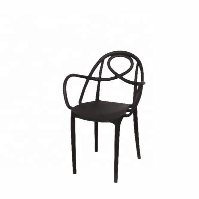 China Beautiful Life Music Symbol Plastic Chair PP Party Leisure Chair Leisure Chair With Arms For Living Room Free Sample for sale