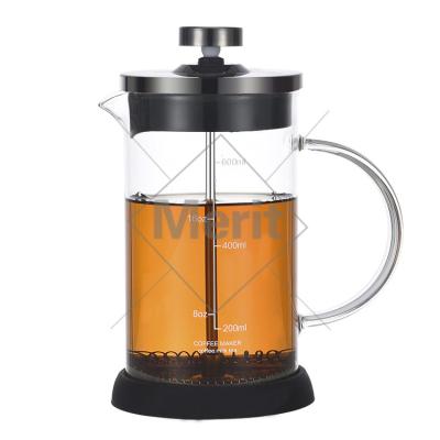 China Viable French French Press 20oz, Camping Cold Press Coffee Maker 600ml Coffee Maker Heat Brewer with Spoon Hot Sales for sale