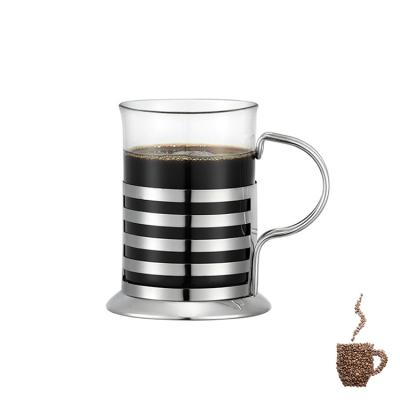 China Excellent Quality Sustainable 200Ml Customized Glass Travel Mugs Bargain Stainless Coffee Mug for sale