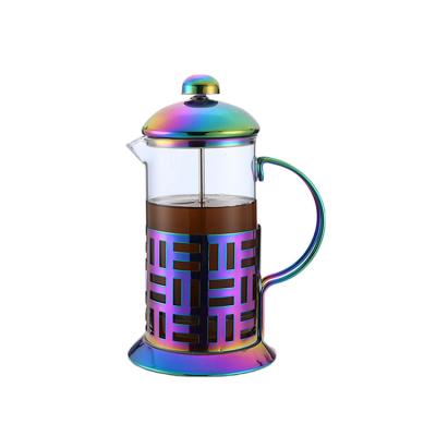 China Sustainable 350ML Travel Stainless Steel Wholesale Custom French Press Coffee Dipper for sale